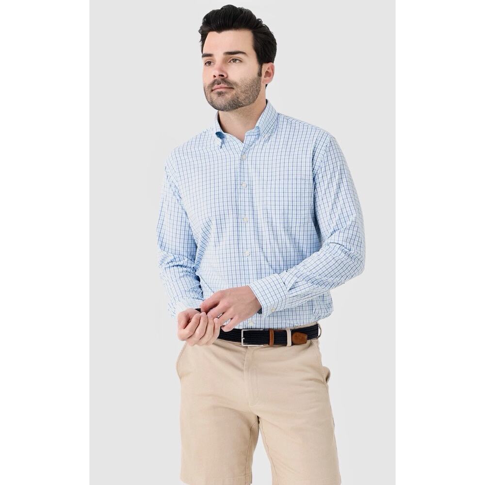 Peter Miller Crown Men's Daventry Performance Twill Sport Shirt L NWT